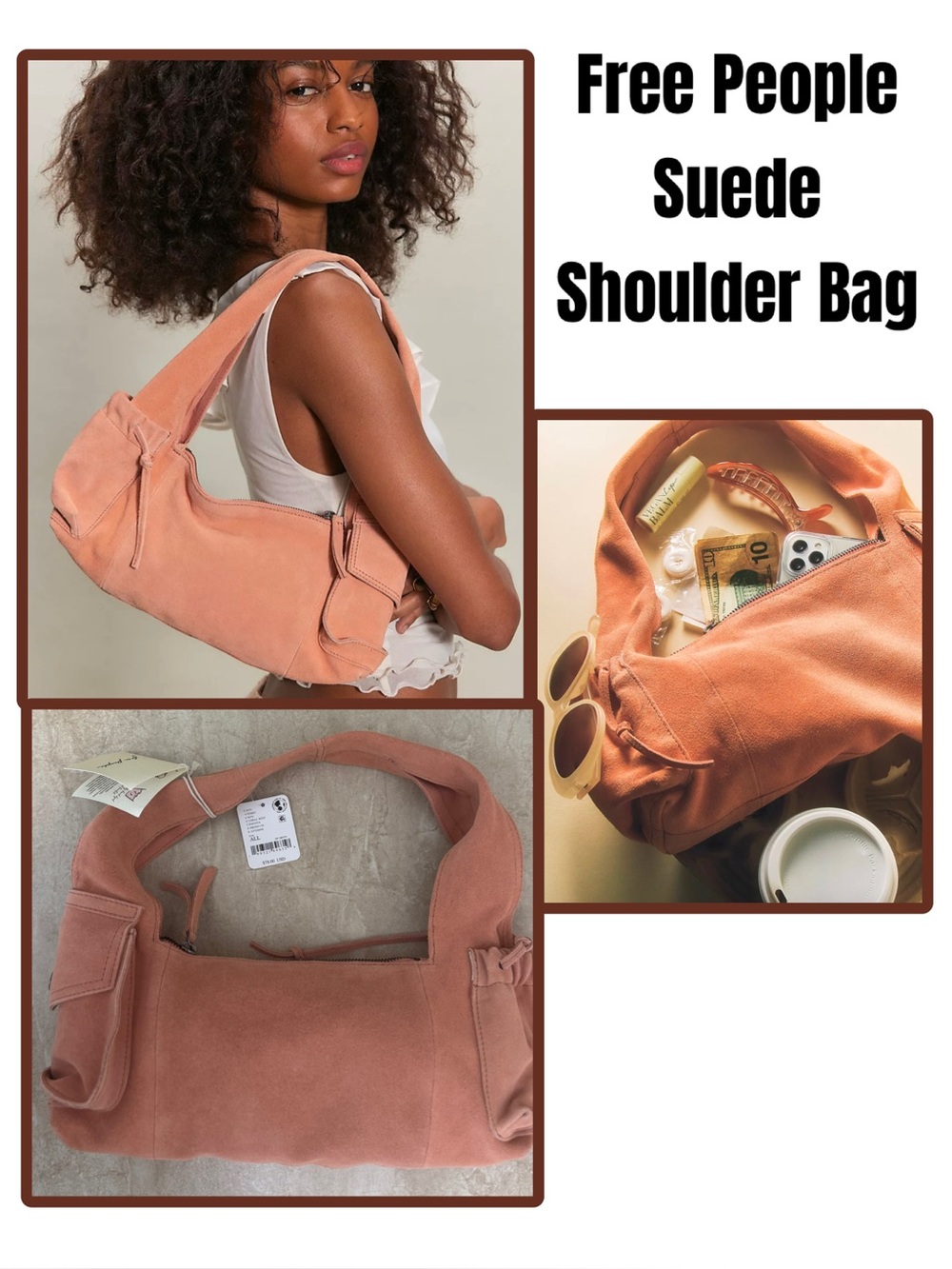 Free People Suede Shoulder Bag
